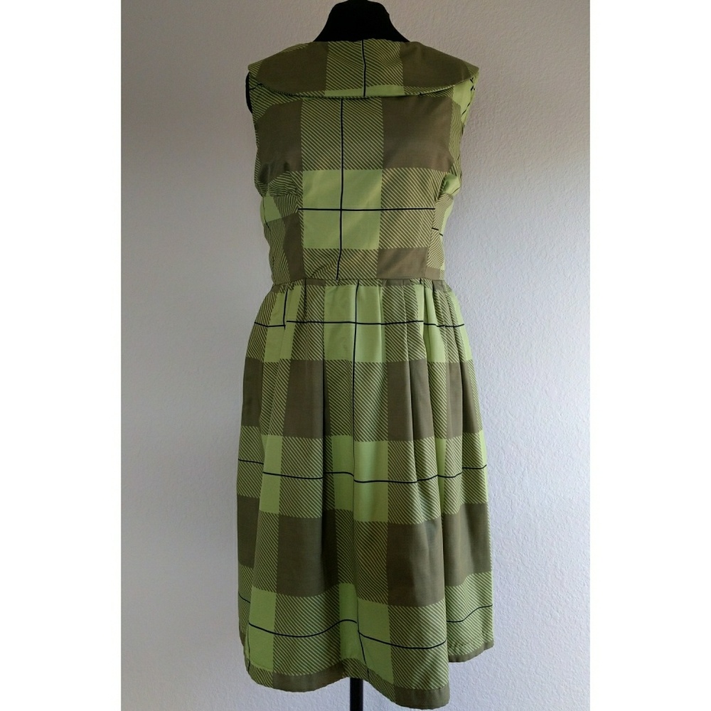 Vintage Style Plaid Dress